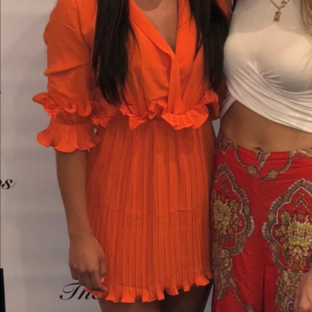 Pretty little thing dress 4 orange